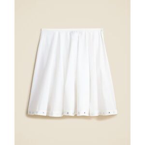 J. Crew Circle Skirt with Mirror Embellishments White SZ XLG Coastal Cowgirl NWT
